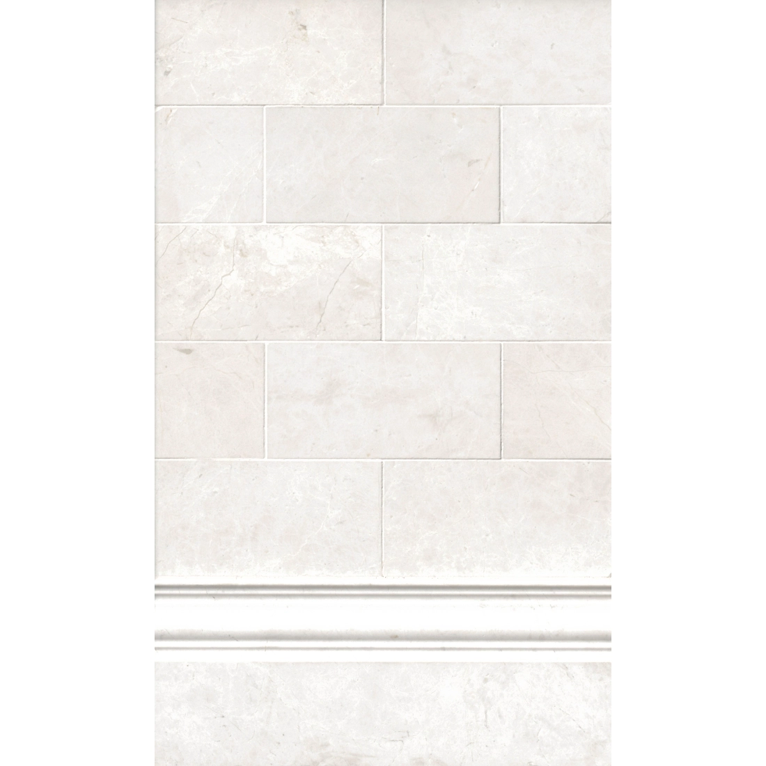 Arctic White Brushed Marble Wall and Floor Tile - 8 x 20 in. Arctic White Brushed Marble Wall and Floor Tile - 8 x 20 in.