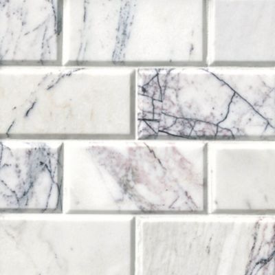 Milas Lilac Polished Essex Marble Wall Tile - 3 x 6 in.