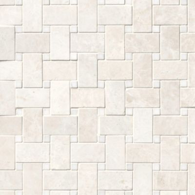 Arctic White Brushed Niles with Bianco Puro Dot Marble Wall and Floor Tile