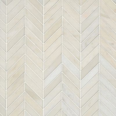 Calacata Evora Polished Chevron Marble Wall and Floor Tile