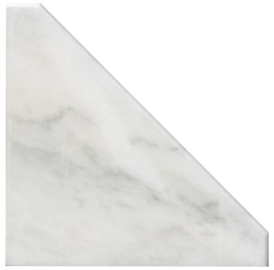 Calacata Evora Honed Marble Corner Shower Seat