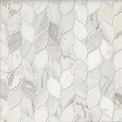 Elia Polished by Alison Victoria Marble Mosaic Wall and Floor Tile - 13 x 14 in.