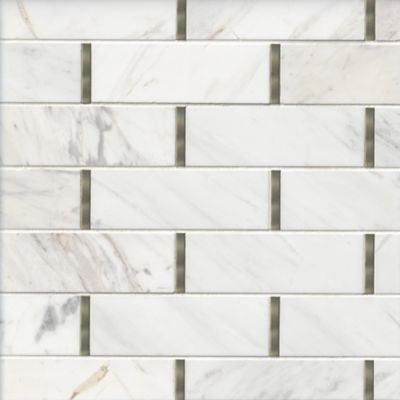 Morrison Marble Mosaic Wall and Floor Tile - 12 x 15 in.