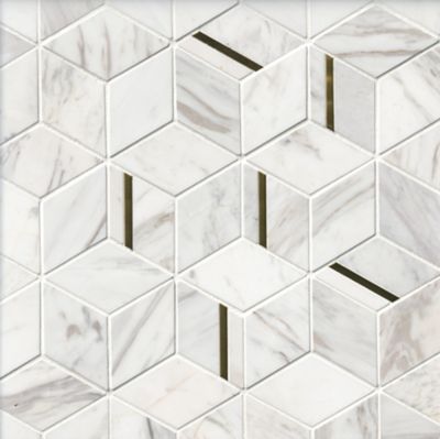 Soren Marble Mosaic Wall and Floor Tile - 11 x 14 in.