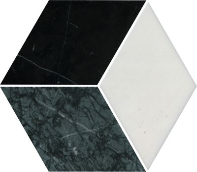 Keely Hex Marble Wall and Floor Tile - 8.5 x 10 in.