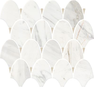 Christie Volakas Marble Mosaic Wall and Floor Tile