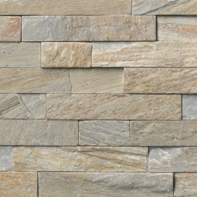 Baoding Creme Random Rectified Quartzite Architectural Wall Tile - 6.3 x 23.5 in.