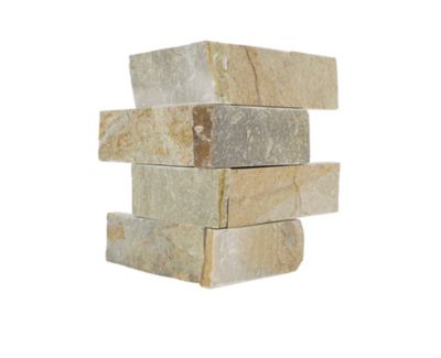 Baoding Creme Random Rectified Out Corner Quartzite Architectural Tile