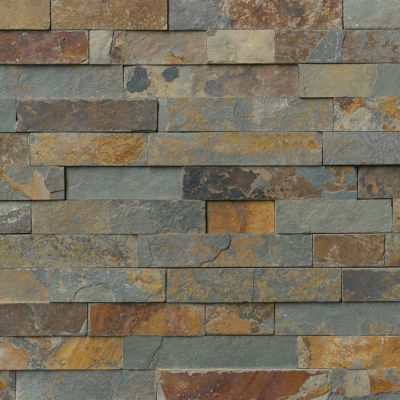 Copper Rust Random Rectified Slate Wall Tile - 6.3 x 23.5 in.