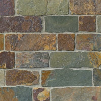 Copper Rust Brick Slate Wall and Floor Tile - 12 x 12 in