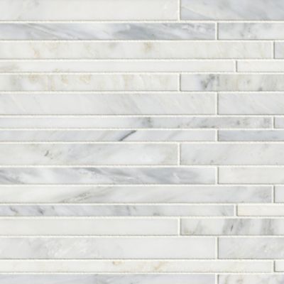 Hampton Carrara Corinth Marble Mosaic Wall and Floor Tile - 12 x 12 in.