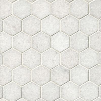 San Dona Polished Hex Marble Wall and Floor Tile - 2 in.
