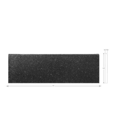 Shanxi Black Bullnose Granite Wall Tile - 4 x 12 in.