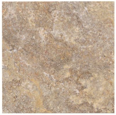 Scabos Honed Filled Travertine Wall and Floor Tile - 12 x 12 in.