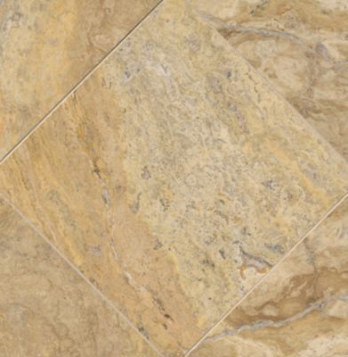 Scabos Honed Filled Travertine Wall and Floor Tile - 18 x 18 in.