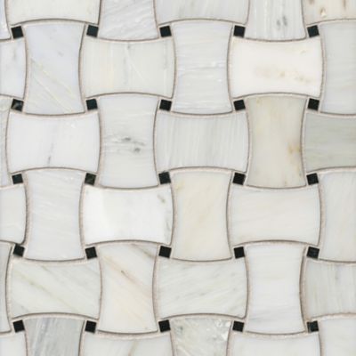 Hampton Delray Marble Mosaic Wall and Floor Tile - 10 x 10 in.