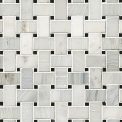 Hampton Niles Marble Mosaic Wall and Floor Tile - 12 x 12 in.