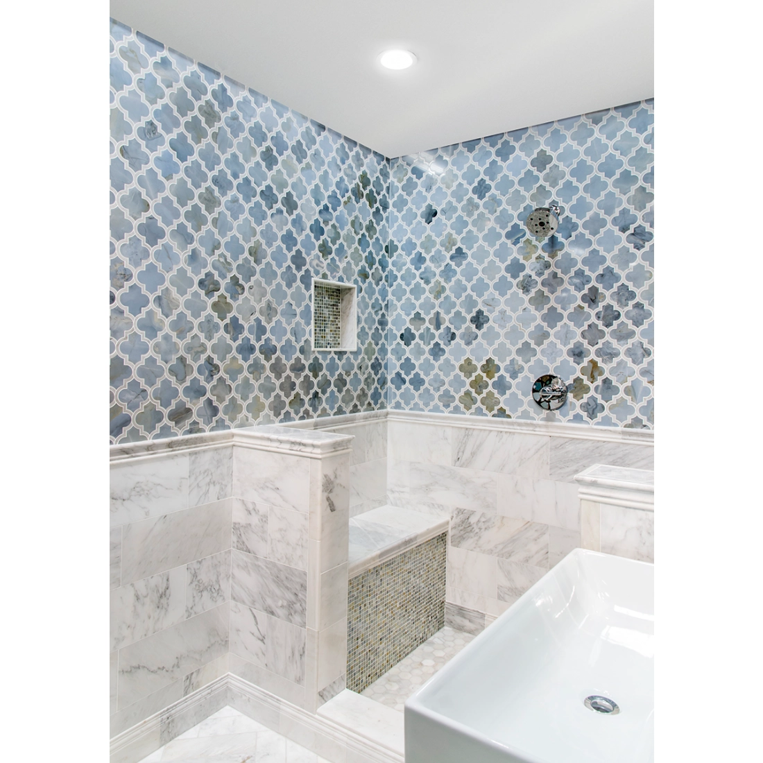 Hampton Carrara Polished Marble Subway Wall and Floor Tile - 4 x 12 in. Hampton Carrara Polished Marble Subway Wall and Floor Tile - 4 x 12 in.