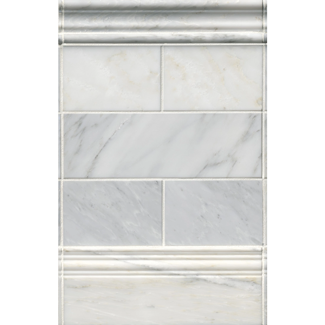 Hampton Carrara Polished Marble Subway Wall and Floor Tile - 4 x 12 in. Hampton Carrara Polished Marble Subway Wall and Floor Tile - 4 x 12 in.