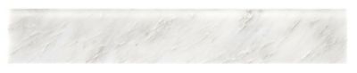 Hampton Carrara Satin Marble Bullnose Wall Trim Tile - 2 x 12 in.