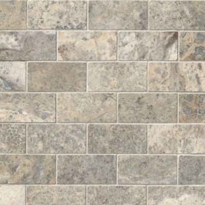 Claros Silver Honed Amalfi Travertine Wall and Floor Tile - 12 x 12 in.