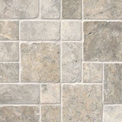 Claros Silver Remzi Travertine Wall and Floor Tile - 12 x 12 in.