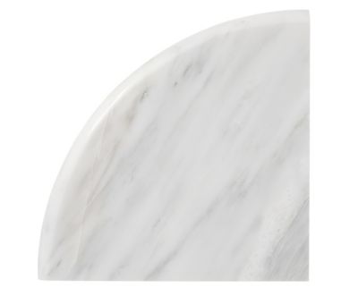 Hampton Carrara Polished Marble Flat Corner Shelf