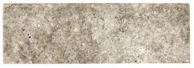 Claros Silver Honed Travertine Base Wall Trim Tile