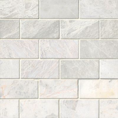 Meram Blanc Carrara Polished Amalfi Marble Mosaic Tile - 12 x 12 in.