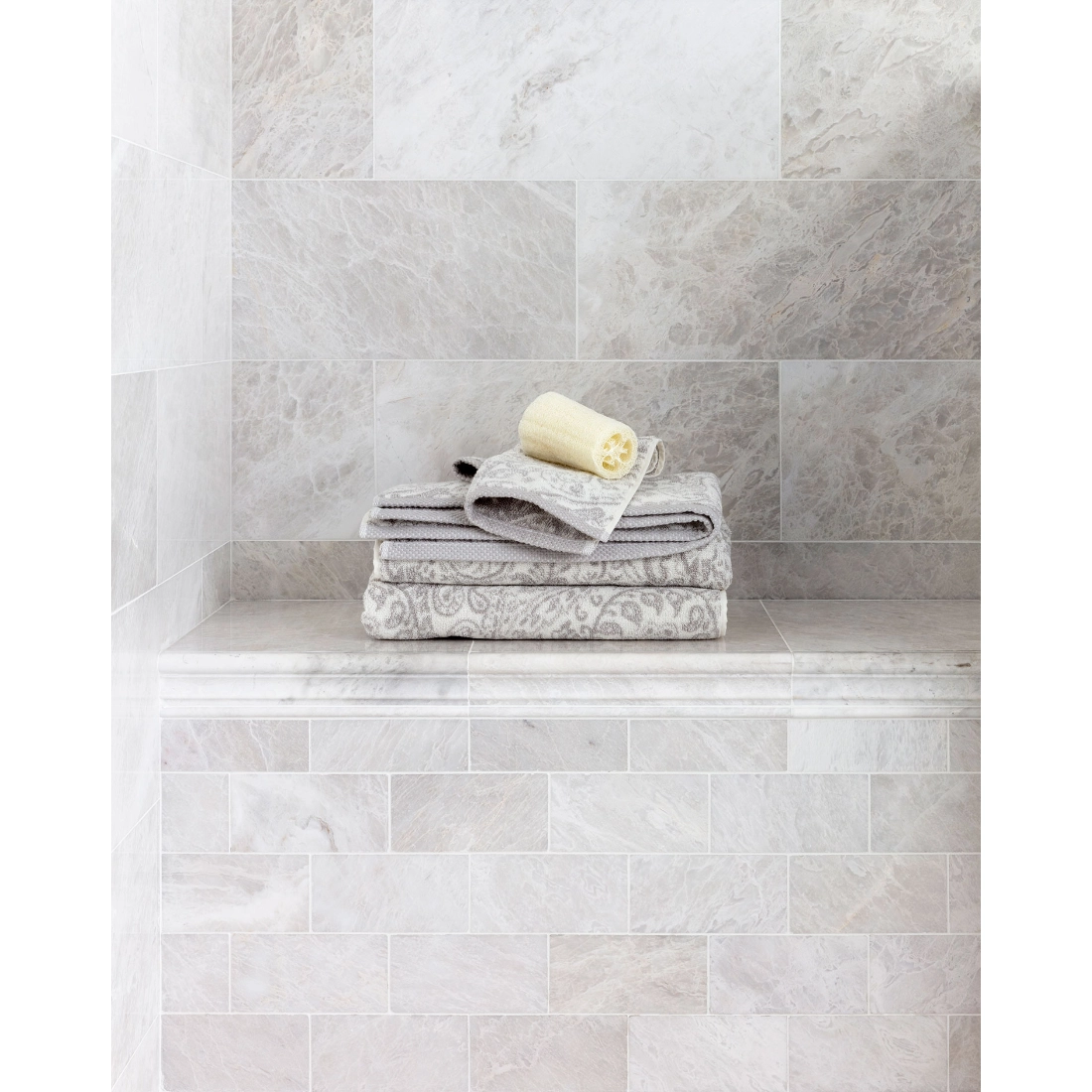 Meram Blanc Carrara Marble Floor and Wall Tile 8 x 18 in. Meram Blanc Carrara Marble Floor and Wall Tile 8 x 18 in.