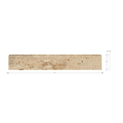 Capadocia Walnut Bullnose 2 x 12 in.