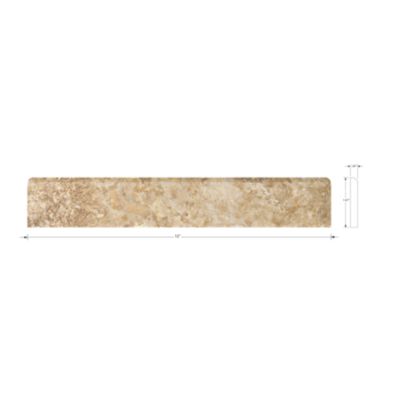 Capadocia Walnut Brushed Bullnose 2 x 12 in.