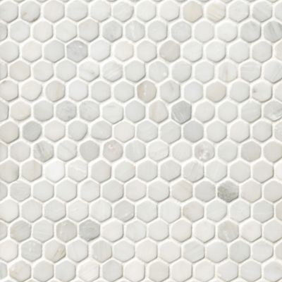 Hampton Carrara Tumbled Hex 1 x 1 in.