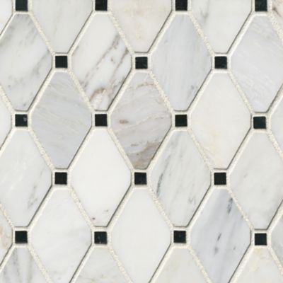 Hampton Brookfield Marble Mosaic Tile - 12 x 12 in.