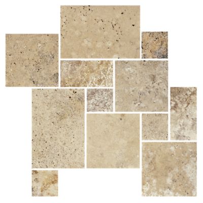 BUY ONLINE: Suede Beige 5-Piece Versailles Pattern, Honed