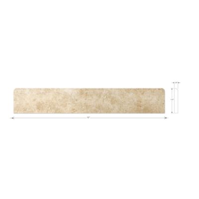 Bucak Lt Walnut  Polished Bullnose 2 x 12 in