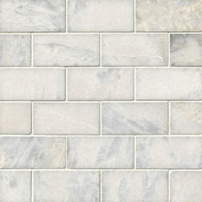 Africa Tempesta Polished Amalfi Marble Mosaic Wall and Floor Tile - 12 x 12 in.