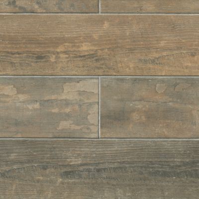 Vintage Wood Look Porcelain Wall and Floor Tile - 6 x 24 in.