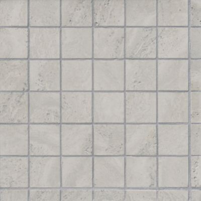 Travertino Grigio Porcelain Mosaic Wall and Floor Tile - 2 in.