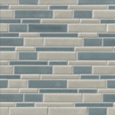 Schubert Crackle Porcelain Stria Mosaic Wall Tile