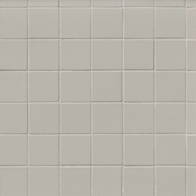 Metropolis Light Grey Polished Porcelain Mosaic Wall and Floor Tile - 2 x 2 in.