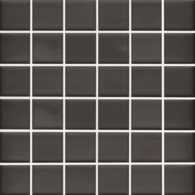 Imperial Pewter Gloss Ceramic Mosaic Wall and Floor Tile - 2 in.