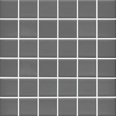 Imperial Fog Grey Gloss Ceramic Mosaic Wall and Floor Tile - 2 in.