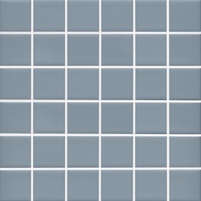 Imperial Slate Blue Gloss Ceramic Mosaic Wall and Floor Tile - 2 in.