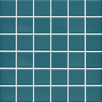 Imperial Turquoise Gloss Ceramic Mosaic Wall and Floor Tile - 2 in.