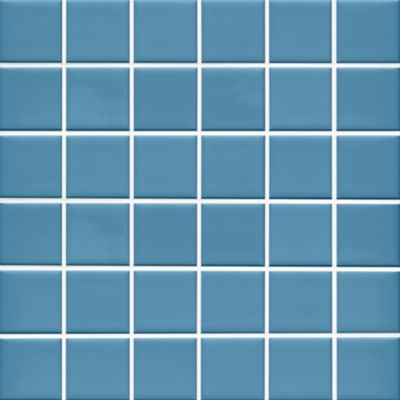 Imperial Ocean Blue Gloss Ceramic Mosaic Wall and Floor Tile - 2 in.