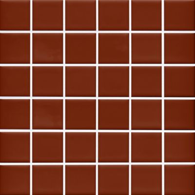 Imperial Sienna Gloss Ceramic Mosaic Wall and Floor Tile - 2 in.