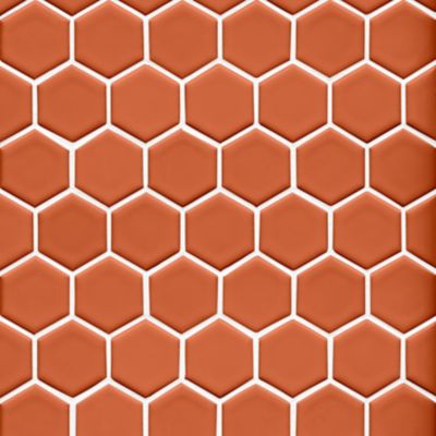 Imperial Spice Gloss Hex Ceramic Mosaic Wall and Floor Tile - 2 in.