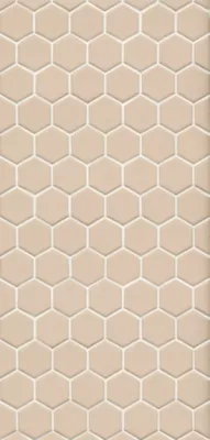 Imperial Blush Gloss Hex Ceramic Mosaic Wall and Floor Tile - 2 in
