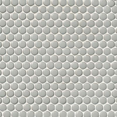 Penny Round Moss Porcelain Mosaic Wall and Floor Tile